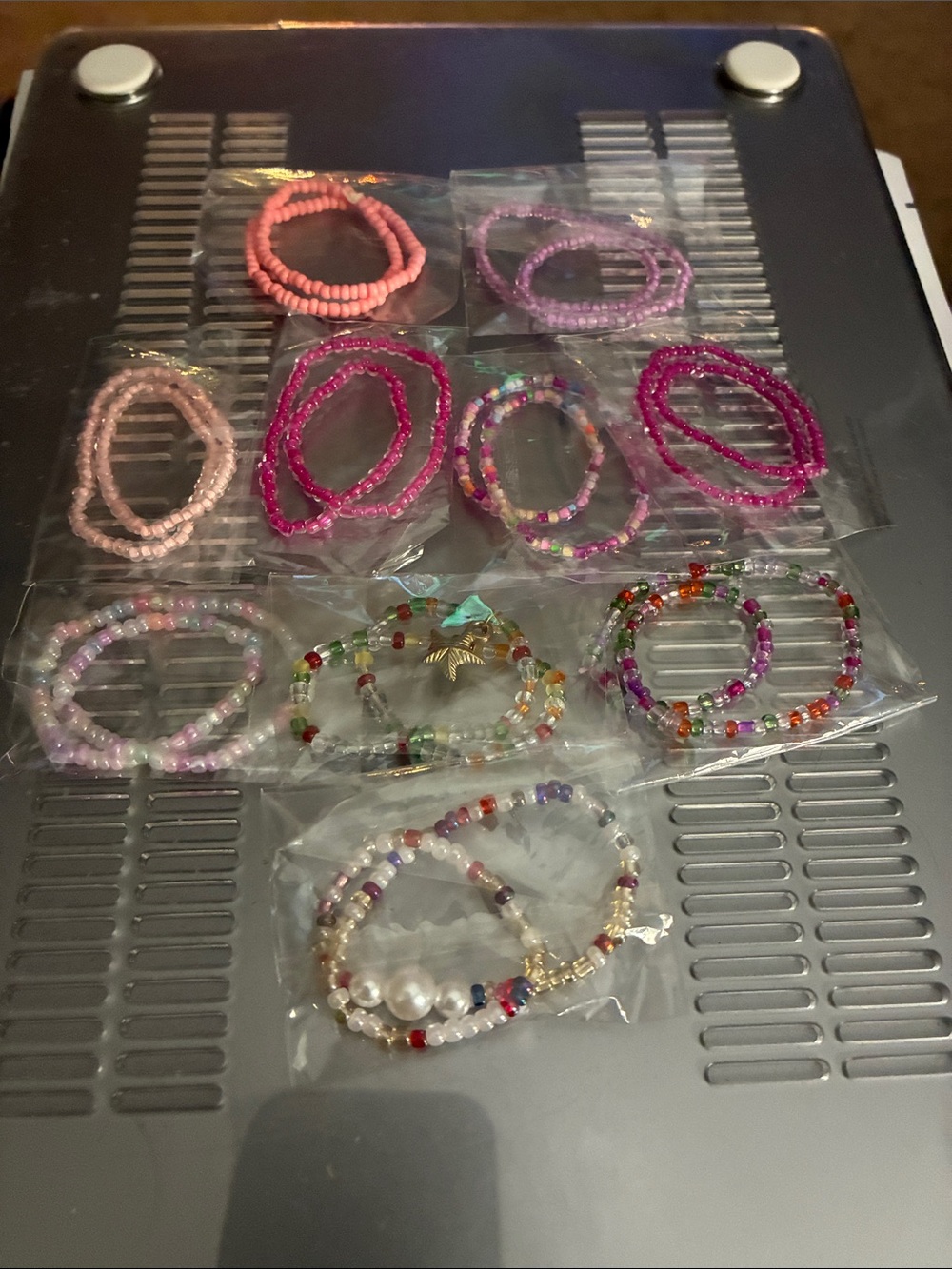 Refresh Pink & Multicolor Seed Bead Bracelet Stack - Picture 6 of 7